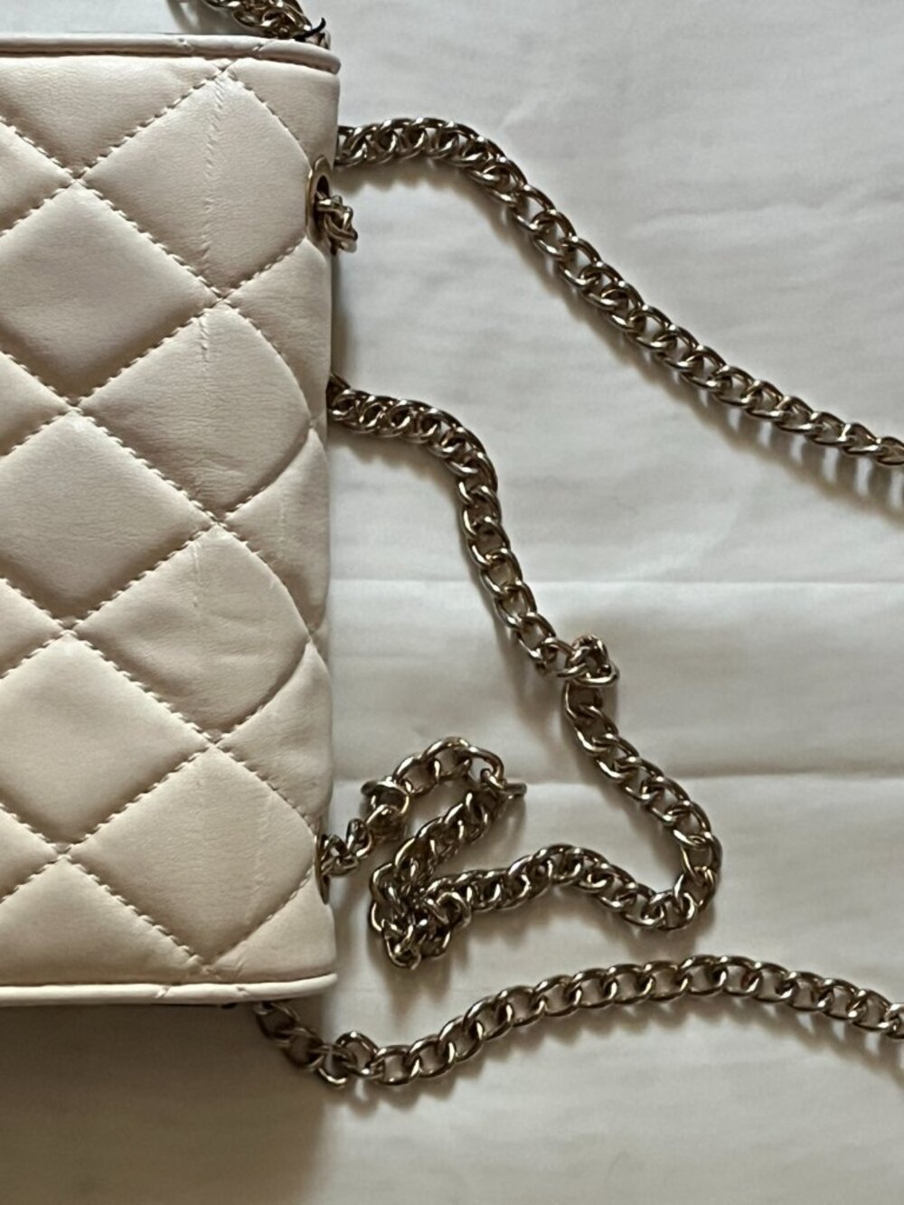 Aldo White Quilted Mini Handbag | $24.99 - Picture 4 of 5